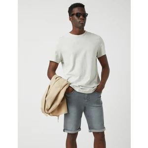 Katlı Paça Kot Şort