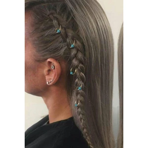 Kadın Nostajik Saç Küpesi Toka Seti