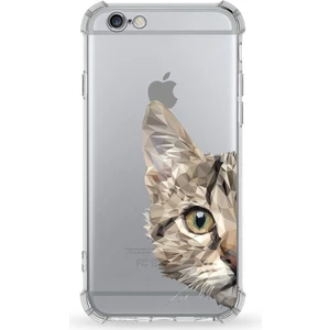 Apple iPhone 6 Plus Uyumlu Darbe Emici Antişok Kapak Vespagirl Tasarımlı Silikon Şeffaf Kılıf