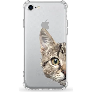 Apple iPhone 7 Uyumlu Darbe Emici Antişok Kapak Vespagirl Tasarımlı Silikon Şeffaf Kılıf