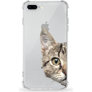 Apple iPhone 7 Plus Uyumlu Darbe Emici Antişok Kapak Vespagirl Tasarımlı Silikon Şeffaf Kılıf