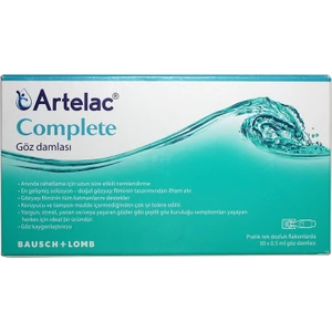 Bausch + Lomb Bausch&Artelac Complete Tek Dozluk Damla 30*0,5ml