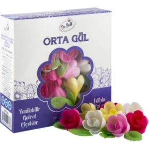 Dr. Gusto  Renkli Gofret Orta Gül 50 Adet