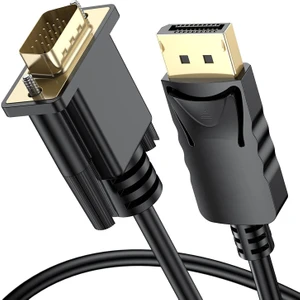1.8 Metre Display Port To VGA Kablo Display VGA Dp To VGA 1.8m Displayport Erkek VGA Erkek Kablo