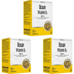 Ocean Vitamin D3 400'lü x 3 20 ml