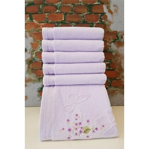 Jasmin Nakışlı Havlu 50*90 Lila ( 1ADET)