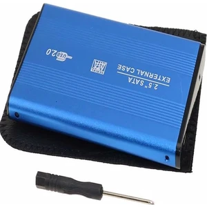 USB 2.0 Sata Harici 2.5 HDD Harddisk Kutusu Mavi