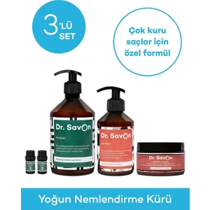 Dr. Savon Yoğun Nemlendirme Kürü 3'lü Set