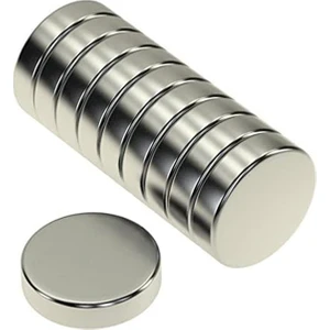 Mıknatıs Yuvarlak Neodyum Mıknatıs 20mm X 5mm, 2 Adet Güçlü Mıknatıs, N35 Kalitesinde 20mm X 5mm Yuvarlak Magnet
