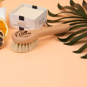Efsoon Organics Bebek Saç Fırçası | Yeni Doğanlar ve Küçük Çocuklar Için |  Doğal Yumuşak Keçi Kılları 