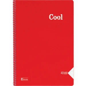 Keskin Color - Cool 40 Yaprak Çizgili A4 Plastik Kapak Spiralli Defter