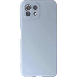 Xiaomi Mi 11 Lite Kılıf Lansman Içi Kadife Nano Silikon - Sky Blue