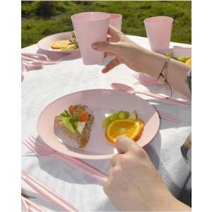 32 Parça Eko Piknik Seti (Pembe)