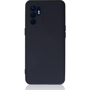 Oppo Reno 6 Kılıf Lansman Içi Kadife Nano Silikon - Koyu Gri