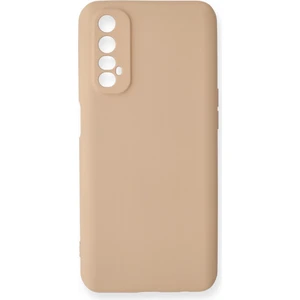 Realme 7 Kılıf Lansman Içi Kadife Nano Silikon - Bej