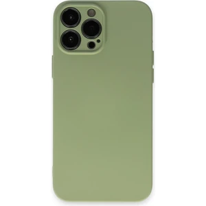 Apple iPhone 13 Pro Max Kılıf Lansman Içi Kadife Nano Silikon - Yeşil