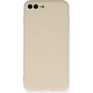 Apple iPhone 7 Plus Kılıf Lansman Içi Kadife Nano Silikon - Kemik