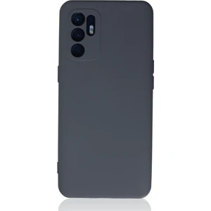 Oppo Reno 6 Kılıf Lansman Içi Kadife Nano Silikon - Gri