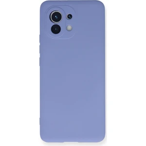 Xiaomi Mi 11 Kılıf Lansman Içi Kadife Nano Silikon - Lila