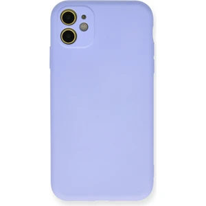 Apple iPhone 11 Kılıf Lansman Içi Kadife Nano Silikon - Lila