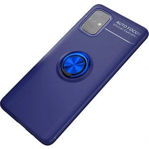Samsung Galaxy M31S Kılıf Yüzüklü Silikon Range - Mavi