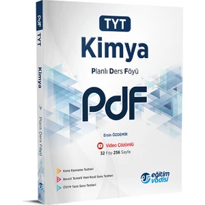 Eğitim Vadisi Yayınları TYT Kimya PDF (Planlı Ders Föyü)