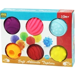 Erpa Oyuncak  Soft Aktivite Topları 6'lı Set Yumuşak Elastik Top