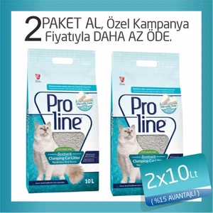 Proline Marsilya Sabun Kokulu Topaklanan Bentonit Kedi Kumu 2X10 Lt