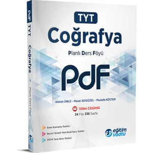 Eğitim Vadisi Yayınları TYT Coğrafya PDF (Planlı Ders Föyü)