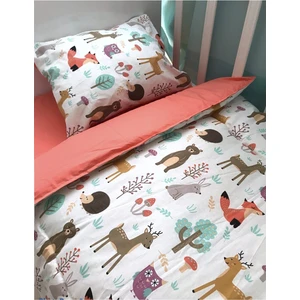 Bebek Özel Pamuk Bebek/çocuk Yastık Çarşaf Yorgan Seti Doğa Kiremit