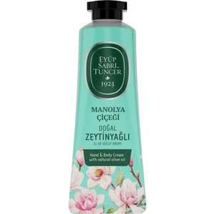 Eyüp Sabri Tuncer Manolya Çiçeği El ve Vücut Kremi 50 ml – Doğal Zeytinyağlı, Organik ve Hızlı Emilim Formülü