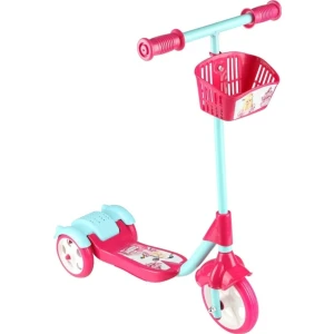 Pembe Sepetli Frenli 3 Tekerlekli Scooter