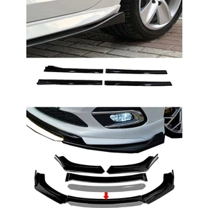 Sare Tuning Hyundai Starex Flaplı Yan Marşpiyel Eki + 4 Parça Beyaz Ön Ek Piano Black Set