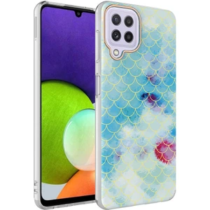 Samsung Galaxy A22 4g Kılıf Desenli Bella Kapak