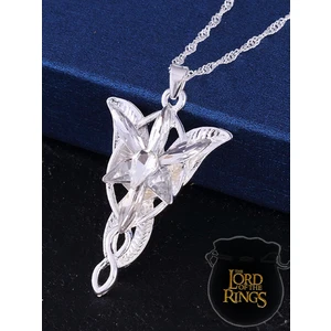 925A Gümüş Elf Kolyesi Arwen Evenstar Akşam Yıldızı Lotr Yüzüklerin Efendisi