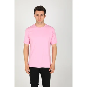 Erkek Bisiklet Yaka Basic Rahat Kalıp Pamuklu T-Shirt AC-Y38599LNS