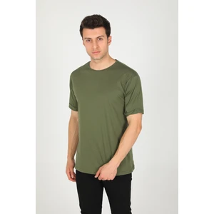 Erkek Bisiklet Yaka Basic Rahat Kalıp Pamuklu T-Shirt AC-Y38599LNS