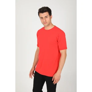 Erkek Bisiklet Yaka Basic Rahat Kalıp Pamuklu T-Shirt AC-Y38599LNS