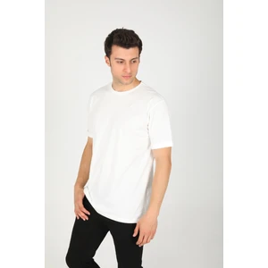 Erkek Bisiklet Yaka Basic Rahat Kalıp Pamuklu T-Shirt AC-Y38599LNS