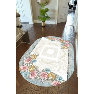 10 Post Online Yolluk Beyaz Krem Turkuaz Pembe Kaymaz Kesme Yıkanabilir Ince Dijital Baskı Koridor Halısı