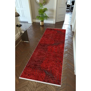 10 Post Online Yolluk Kırmızı Bordo Kaymaz Kesme Yıkanabilir Ince Dijital Baskı Koridor Halısı