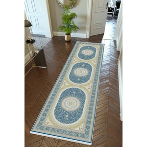 10 Post Online Yolluk Salon Halısı Lacivert Mavi Bej Kaymaz Kesme Yıkanabilir Ince Dijital Baskı Koridor Halısı