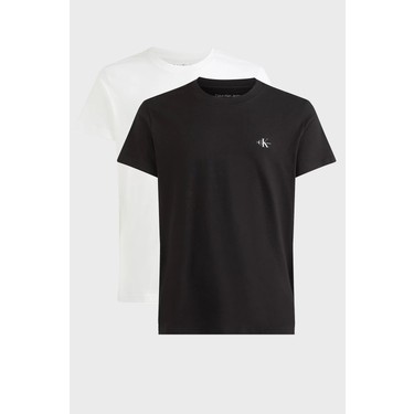 Calvin Klein Regular Fit Bisiklet Yaka Organik Pamuklu 2 Fiyat