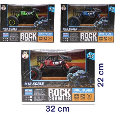 Gepettoys 1:18 Ölçek Rock Crawler Kumandalı Arazi Aracı 25 Fiyatı