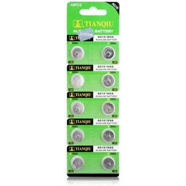 Tianqui Tıanqıu AG10 LR1130/389 Alkalin 10'lu Düğme