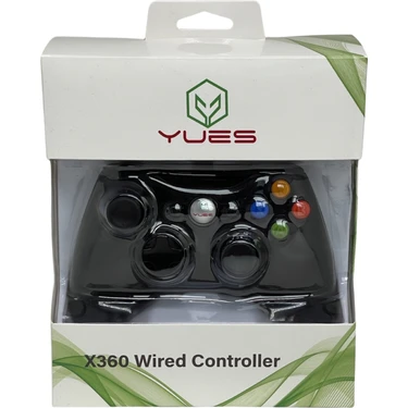 Yues Xbox 360 Gamepad Oyun Kolu Kablolu Joystick (Xbox 360 ve Pc