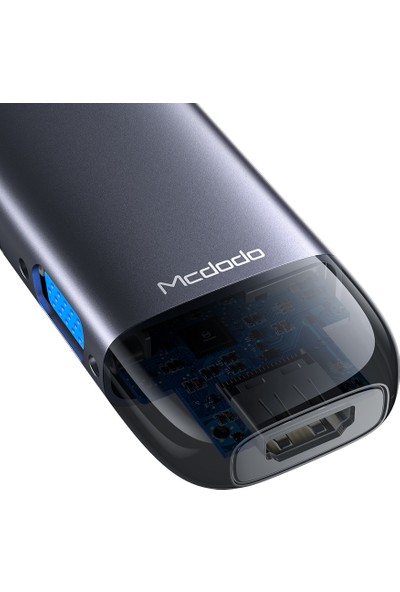 Mcdodo Hu-7420 10İn1 Type-C Gigabit Lan+Hdmı+Macbook+Vga Çevirici Çoklayıcı Adaptör-Gri