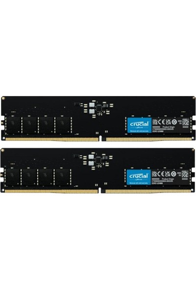 Crucial CT2K16G48C40U5 - 32GB Kit (2X16GB) DDR5-4800 Udımm Pc Ram Bellek CL40