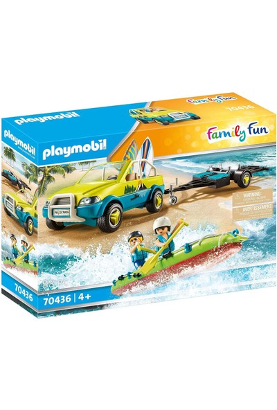 Playmobil Beach Car With Canoe