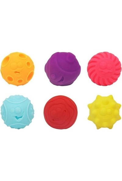 Erpa Oyuncak Soft Aktivite Topları 6'lı Set Yumuşak Elastik Top